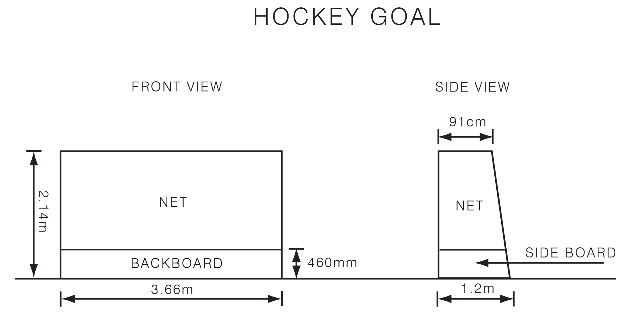 Hockey Goal Dimensions