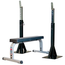 HART Pro Squat Stand Combo Flat Bench