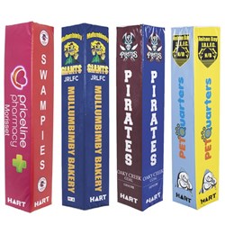 Custom Printed Square Rugby Post Pads - 35cm