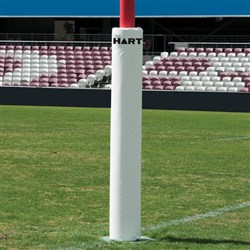 HART Round Rugby Post Pads - 25cm - White