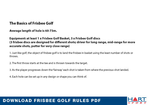 Frisbee Golf Rules