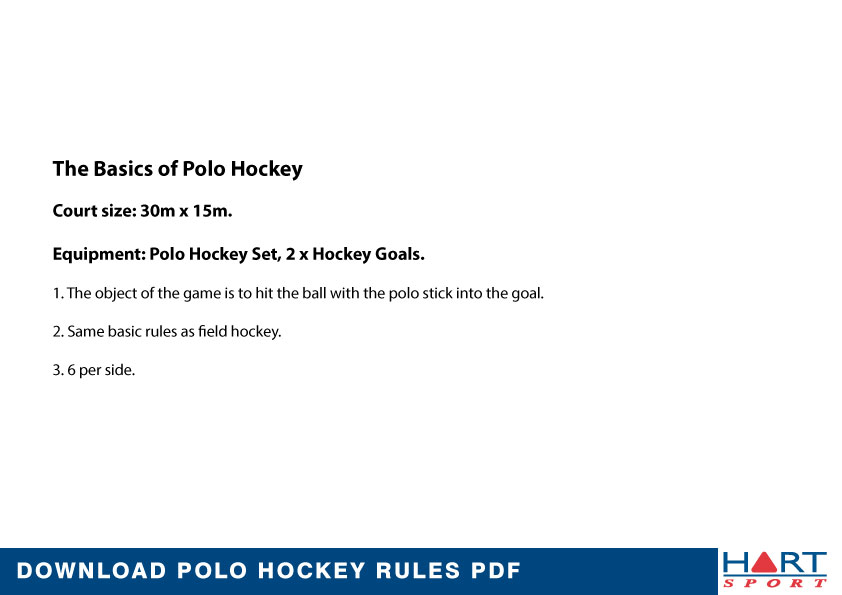 Polo Hockey Rules