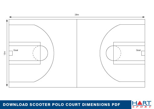 Scooter Polo Court Diagram