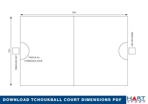 Tchoukball Court Diagram