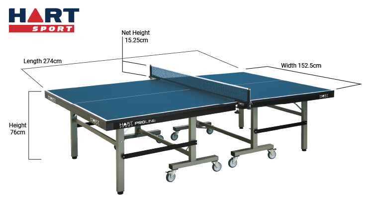 Table Tennis Size Guide