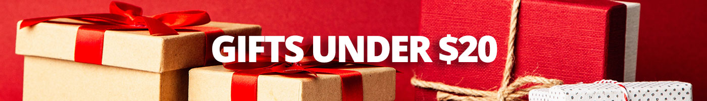 Red Background and Christmas Gifts Under $20