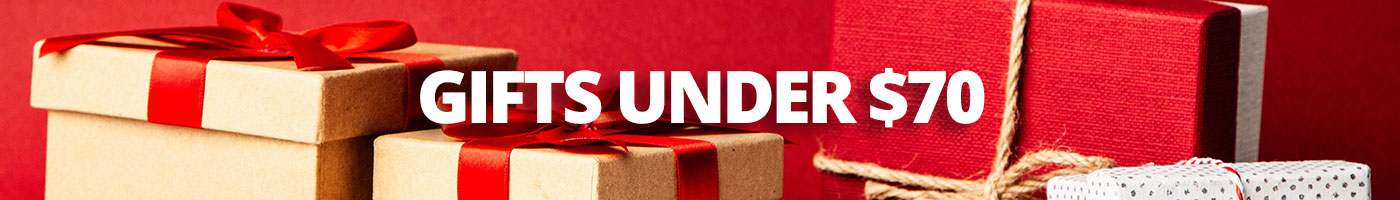 Red Background and Christmas Gifts Under $70