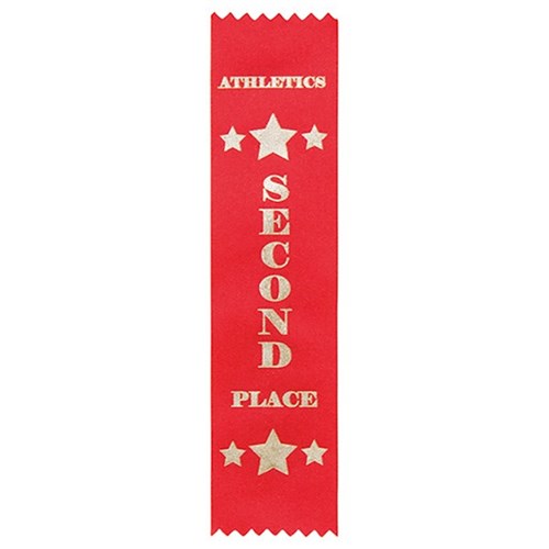 HART Sport Place Ribbon (50) Second Red Athletics